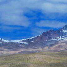 North faces of Cerro Yana Sanca Grande (left) and Nevado Solimana